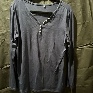 Men's Black Long Sleeve Shirt
